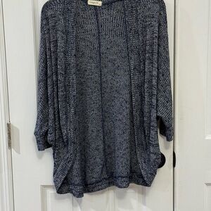 Ginger G Navy Blue Open Knit‎ Cardigan – Size L